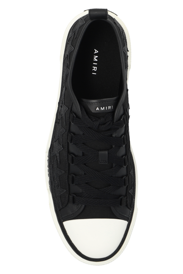 White & Black Platform Stars Court Low Sneakers by AMIRI on Sale